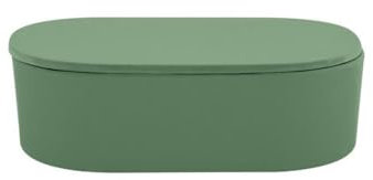 Spirella Boite à Cotons Fibres de Bambou Takeo Vert Basil