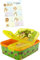Yuhu.kids Kinder Premium Brotdose Lunchbox Frühstücks-Box Vesper-Dose mit 3 Fächern + Namensaufkleber (Dino)