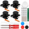 GeeekPi Original Guli Hall Joystick for JoyCon Replacement,No Drifting,Electromagnetic Stick,50% Power Saving,Highly Precise Response,Replaceable Stick Cap,for Nintendo Switch OLED Repair (2 pares)