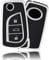 OFFCURVE Schlüsselhülle Autoschlüssel Hülle, Schlüsselcover Schlüsselgehäuse Schlüssel Schutzhülle Passt für Toyota RAV4 Scion TC IM Corolla Prius Yaris Aygo Auris Camry Avensis Peugeot 108 Citroen C1