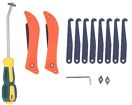 Raspador de Lechada para Baldosas Calafateo, Eliminación Herramienta de Lechada Sierra de Lechada Ergonómica + 8 Cuchillas, Limpieza Raspador de Juntas de Baldosas, para Belleza de Paredes Y Suelos