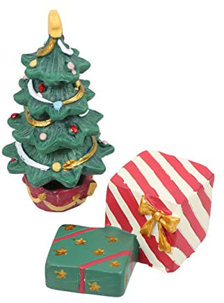 FRCOLOR 1 Satz Aquarienverzierungen Mini-weihnachtsbaumfigur Weihnachtsdekoration Im Aquarium Kleine Weihnachtsbaumsammlung Fisch Tank Christbaumschmuck Wohnkultur Harz Puppenhaus Esstisch