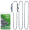 V-MODEST Confezione da 3 catene per motosega per barra da 25,4 cm a basso contraccolpo, passo 3/8, calibro 127 cm, 40 maglie di trasmissione, adatte per RYOBI RY3714 RY40503, OREGON S52, CUB CADET