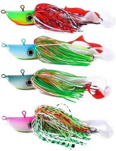Njord Kalastus Rubber Fish with Jig Head 12 cm 4 Pieces (100 g) Rubber Fish Zander with Double Twister Tail and 2 Anxiety Hooks 3D Eye Predator Bait Set Norway Bait (100 g)