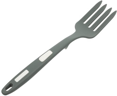 Cabilock Forchettone Silicone Riutilizzabile Per Cucina Per Pasta e Insalate Utensile Antiscivolo Leggero e Facile Da Usare Verde