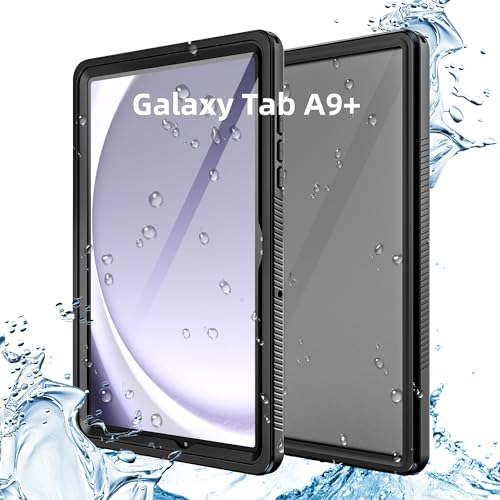 YZBYFON Custodia impermeabile per Samsung Galaxy Tab A9+ Tablet 11 pollici 2023, sport all'aria aperta, IP68, impermeabile, antiurto, antipolvere, protezione dello schermo integrata, custodia robusta
