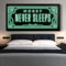 CHAOJIART „Money Never Sleeps“, Wandkunst, Leinwandposter und -drucke, inspirierende Sätze, Leinwandgemälde, abstrakte Kunstbilder, Heimdekoration, 30 x 60 cm, rahmenlos