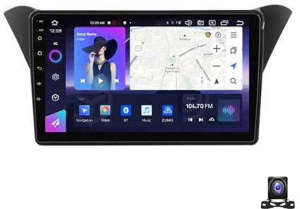 EsaSam Doppel DIN Radio Mit Navi, 9 Zoll Touchscreen, 2 Din Autoradio MP5 Player Für Hyundai Rohens Genesis Coupe Unterstützt BT, Radio FM/RDS, DSP, Car-Play/Auto, Lenkradsteuerung,8 core nf7 8g+256g