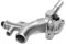 Frankberg 1 flangia del refrigerante compatibile con Astra J P10 1.4L 2009-2015 Corsa D S07 1.4L 2012-2014 Insignia A G09 1.4L 2011-2017 Meriva B MPV S10 1.4L 2010-2017 Repl. Abe # 90 2-846