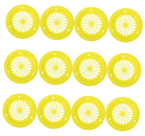 CIYODO Lot de 12 Assiettes Creuses en Plastique pour Barbecue Chic Idéales pour Les Événements en Plein Air