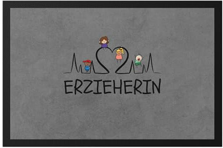 Hey!Print Erzieherin Fußmatte Geschenk Erzieherin Tagesmutter Kindergarten Dankeschön Abschiedsgeschenk