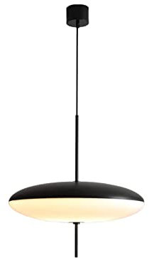 MZStech 50 cm große nordische Acryl-Pendelleuchte, 5-flammige Hängelampe, Kronleuchter für Esszimmer, Kücheninsel (Schwarz & Weiß)