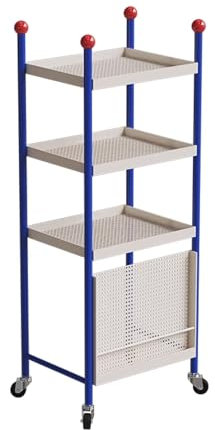 Roboterstaubsauger mit Absaugstation für Vorratsschrank Organizer Organisieren, Hochschrank Küche 50cm Breit, Küche Freistehende Lagerung Rack 50x37x135cm
