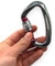 2-Pack 25KN Heavy Duty Carabiner Clips Aluminum D-Ring Screw Lock for Rock Climbing, Camping, and Outdoor Use (Grey)