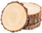 4 Stück Holzscheiben ohne Loch Set, 25-28 cm, Holz Log Scheiben, Unbehandeltes Baumscheiben Groß, Natürliche Runde Holzkreise für DIY Basteln Hochzeit Dekoration