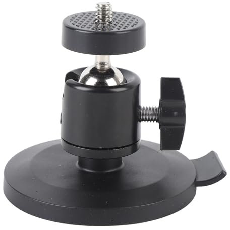 Magnetic Camera Mounting Base with 360 Adjustable Angle Rubber Coating, 1/4 in Thread Compatible with Blink/EufyCam/Litokam, for Mobile/Security Cameras Indoors/Outdoors