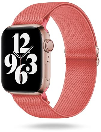 ONEFLOW Flex Loop Kompatibel mit Apple Armband Elastisch, Textil Stoff iWatch Armbänder Damen Herren Sport, Sportarmband Nylon Ersatz Watch Band Flexibel