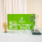 EVIYI Service à thé matcha traditionnel en verre, 7 pièces avec fouet, bol et tasses, outils de cérémonie du thé de qualité supérieure (Style A)