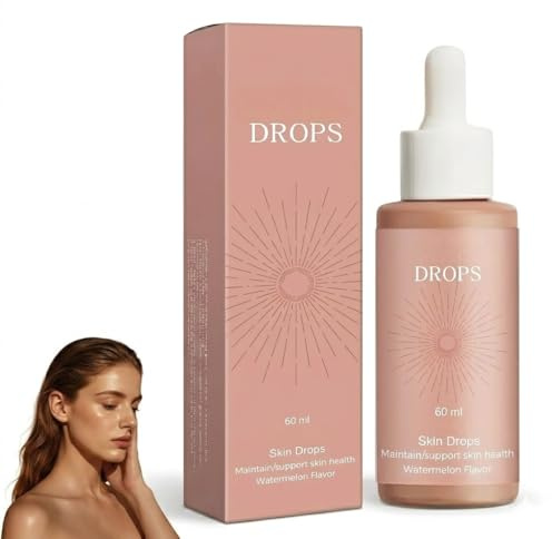 Bräunungstropfen zum Trinken, 60ml Trinkbare Bräunungstropfen, Selbstbräuner tropfen für Gesicht und Körper,Sunless Tanning Drops für natürliche Bräune, Ohne Sonnenschäden,Schnelle Bräunung(1 Flasche)