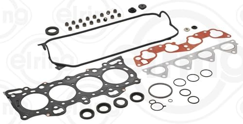 ELRING 152.840 Dichtungssatz Zylinderkopf mit Ventilschaftabdichtung Kompatibel mit HONDA CIVIC VI Fastback MA, MB 06110P1K000 06110P1K010 06110P1K020 | Kompatibel mit: HONDA CIVIC VI Fastback, ROVER 400 II Schrägheck