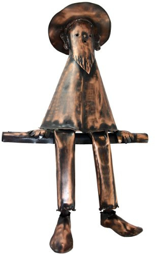 Kupferfigur Mann für die Dachrinne, 47 cm Echt Kupfer Handarbeit Dachrinnenfigur, Dachschmuck, Hausschmuck