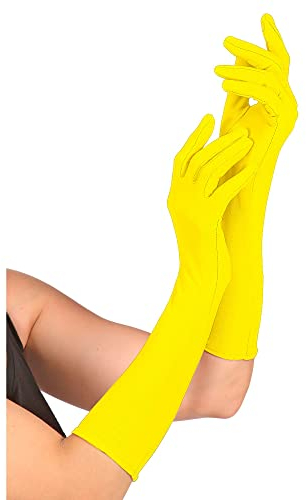 W WIDMANN MILANO Party Fashion - Lange Handschuhe, Neon, Faschingskostüme