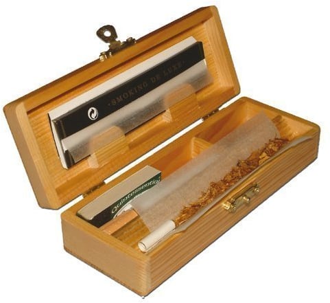 Dreh-Box klein für KS King-Size Zigaretten, Tabakutensilien wie Papers, Tabak, Filter