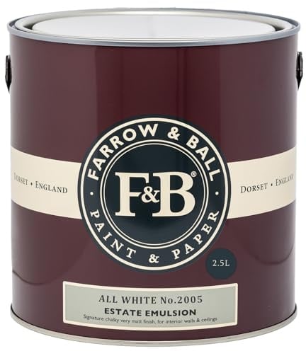 Farrow & Ball Estate Emulsion Farbe 2.5 Liter All White 2005 Matt