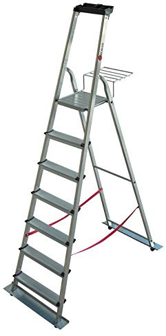 Escalux V23507 JARDIMIXTE Escabeau spécial Jardin 7 marches, Gris