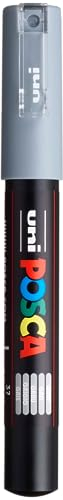 POSCA MARQUEUR GRIS 1MM EXTRA FIN CONIQUE