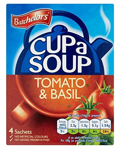 Batchelors Cup eine Suppe Tomate & Basilikum 4 x 26 g – 2 Stück