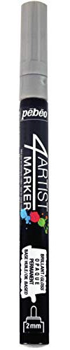 Pébéo 4ARTIST Marker 2MM - Marqueur permanant Base Huile - Argent