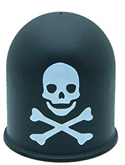Birsppy Schutzkappe Anhängerkupplung Deckel Schädel Trike Quad Skull Totenkopf schwarz