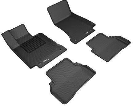 3D MAXpider L1MB10201509 Black Benz (W205) Sedan 2015-2018 Kagu Rubber Car Mats Complete Set