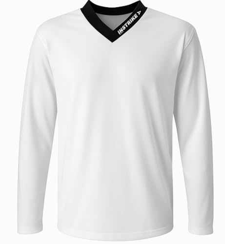 Instrike Profi Trainings Trikot für Eishockey Kinder und Erwachsene Trikots mit dezente Logo hochwertiges angenehm zu tragendes Jersey