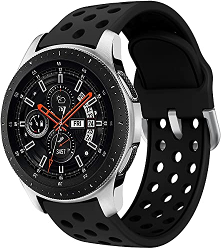 Syxinn Compatibile con 22mm Cinturino Galaxy Watch 46mm Braccialetto Gear S3 Frontier/Classic Silicone Cinturini Polso Band per Gear S3/Moto 360 2nd Gen 46mm