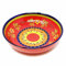 Verano Spanish Ceramics Classic Spanish Hand Painted Decorative Floral Pattern Serving Display Large Fruit Food Salad Bowl - 30cm Daisy Chains