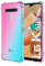 JIAFEI Hülle für LG K41S Gradient Color Handyhülle TPU Gradient Dünn Schutzhülle Anti-Fall Handytasche Handy Case Kompatibel mit LG K41S, Pink/Grün