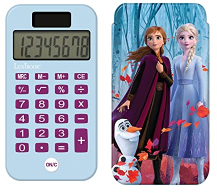 Taschenrechner Disney Frozen, Olaf, Klassische und komplexe Rechenfunktionen, starre Schutzhülle, mit Akku, Blau/Lila, C45FZ
