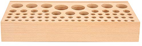 Estante Del Tenedor Del Organizador, Herramienta De Cuero Estable Del Tenedor De Madera Para Rod Pulido