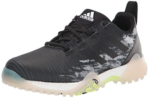 Adidas Codechaos Spikeless Golf Shoes, Zapatos Hombre, Core Black Core Black Pulse Lime, 43 1/3 EU