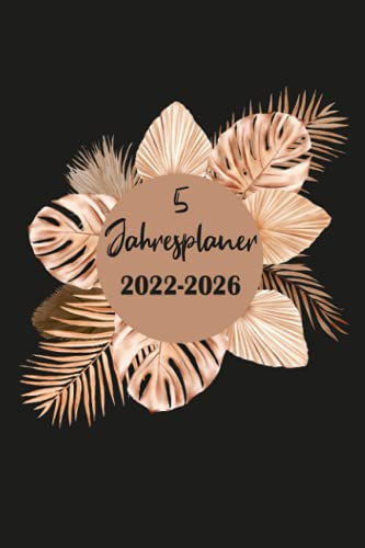 5 jahresplaner 2022-2026: 60 Monate , mit Deutschlands gesetzliche Feiertage ,Festtag , Ereignisse , Kalender & Organizer -( ca-A5 , schwarz )