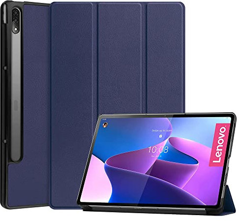Kepuch Custer Cover per Lenovo Tab P12 PRO TB-Q706F 12.6,PU-Pelle Case Custodia per Lenovo Tab P12 PRO TB-Q706F 12.6 - Blu