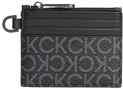 Calvin Klein Subtle Mono 6CC Holder With Zip Black Classic Mono
