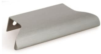 Gedotec Möbelgriffe Aluminium | 1 Stück - Falttüren-griffe Möbel | Länge: 130 mm | RITTA 0369 | Edelstahl Optik - originelles Design | Schrankgriffe Schubladengriffe Küchengriffe Türgriffe
