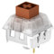 kutethy Kailh Box Switch weiß für mechanische Gaming-Tastatur, 3-polige Plattenmontage/RGB/SMD wasserdichter MX-Hebelschalter (72 Stück, Braun)