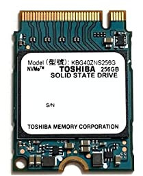 Kioxia SSD 256GB M.2 2230 30mm NVMe PCIe Gen3 x4 KBG40ZNS256G BG4 Solid State Drive for Surface Pro Steam Deck Dell HP Lenovo Ultrabook Tablet