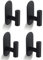 Ganchos Adhesivos para Pared 4 Piezas-XINGLO-Gancho Pared Sin Taladro Gancho Acero Inoxidable SUS304, Soporte Toallas sin Taladro, Colgador para Baño Cocina Albornoz Ropas Trapos, Negro