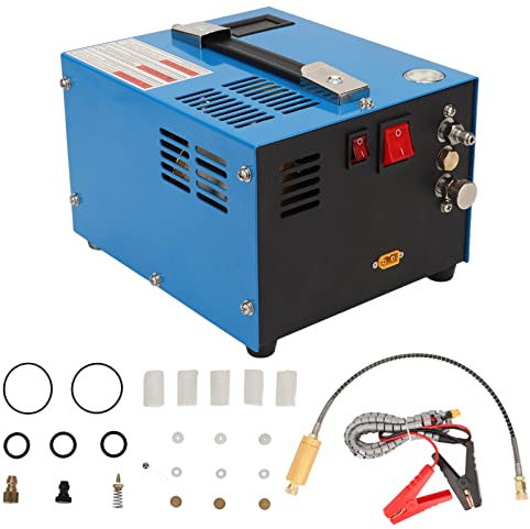 PCP Air Pump PCP Pump PCP Tank 4500 Psi Oil Free Air Compressor 4500 Psi Air Compressor,PCP Air Compressor 4500psi 30MPa 0.5L Portable High Pressure Air Pump for Home Car DC12V
