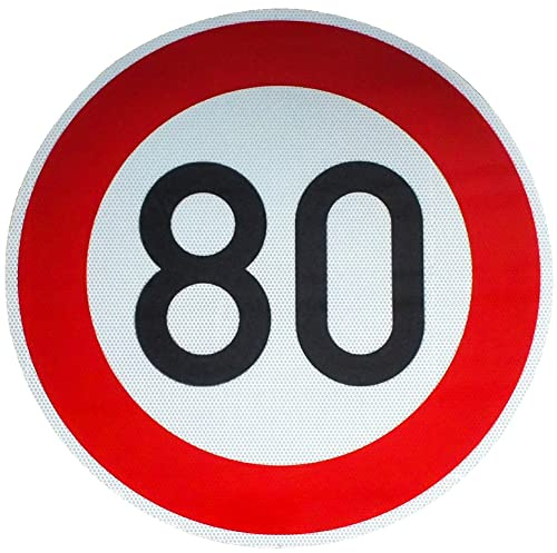 Original Verkehrsschild RA2 Nr. 278-80 Zulässige Höchstgeschwindigkeit 80 km/h RSA-21 RAL Straßenschild Baustellenschild Verkehrszeichen Verkehrsschilder Straßenschilder Schild Geburtstagsschild